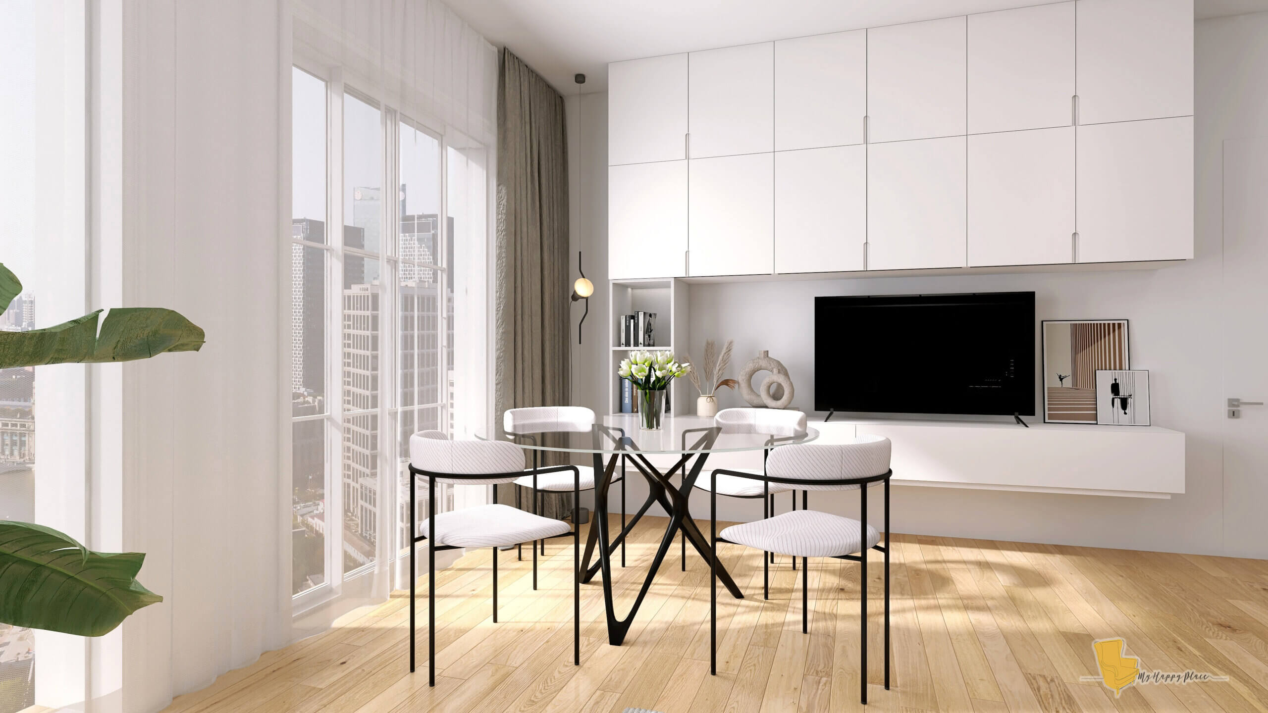 render soggiorno moderno