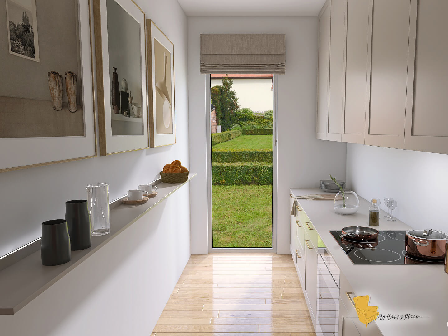 cucina stretta e lunga progetto
