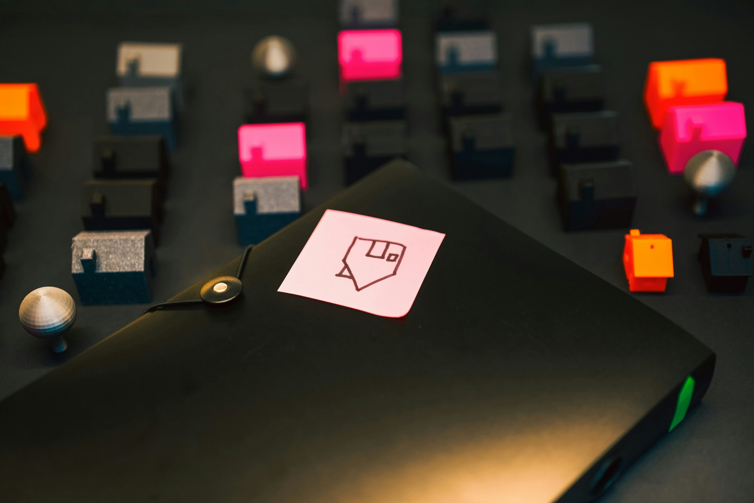 post it con disegnata una casa